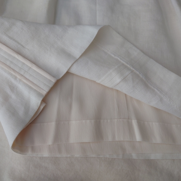 SOLD Stunning White Linen Dolce & Gabbana Lace Panel Mini Corset Dress Runway - Picture 6 of 16